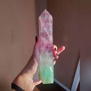 Watermelon Flourite Tower - Lrg